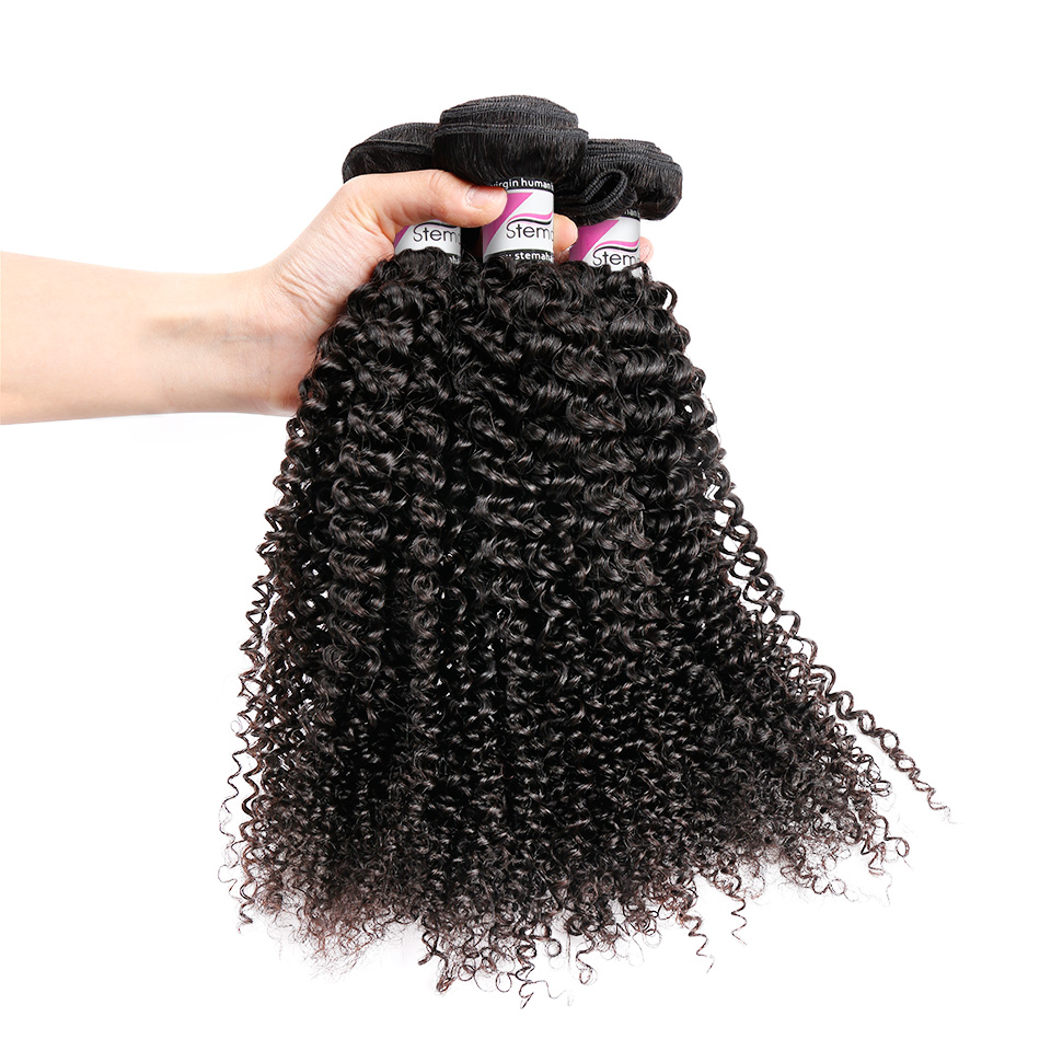 Stema Hair 1/3/4 pcs Kinky Curly Virgin Hair Bundles